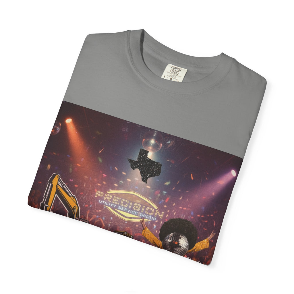 Precision Utility Service T-Shirt — Construction Excavator Logo Tee