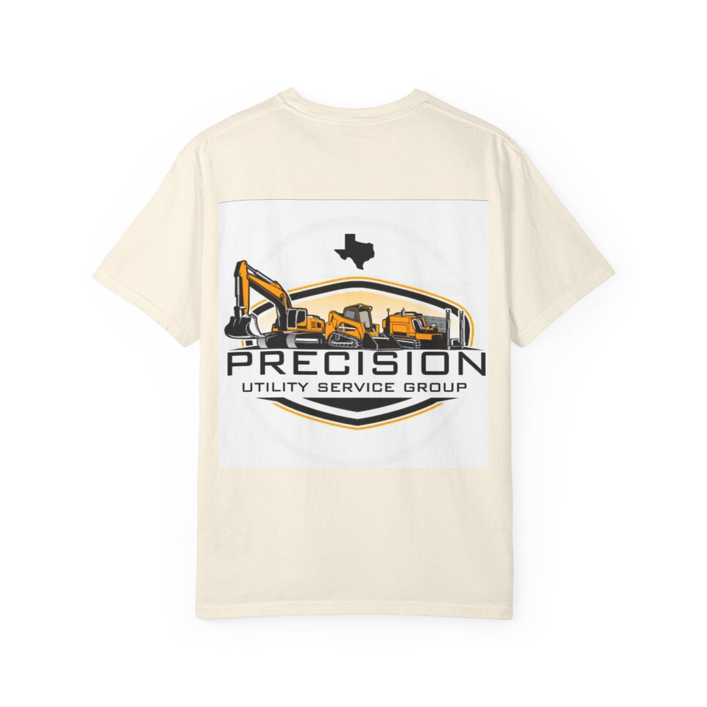 Precision Utility Service T-Shirt — Construction Excavator Logo Tee