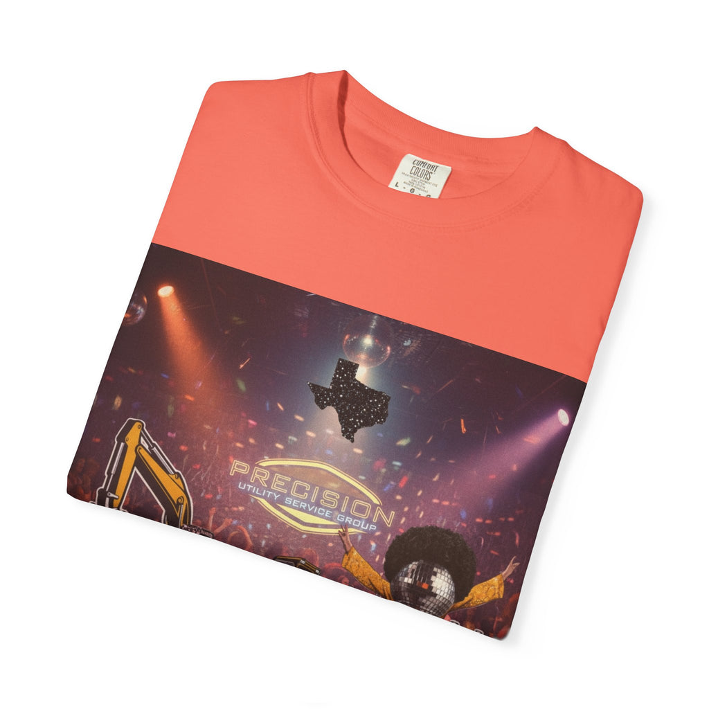 Precision Utility Service T-Shirt — Construction Excavator Logo Tee