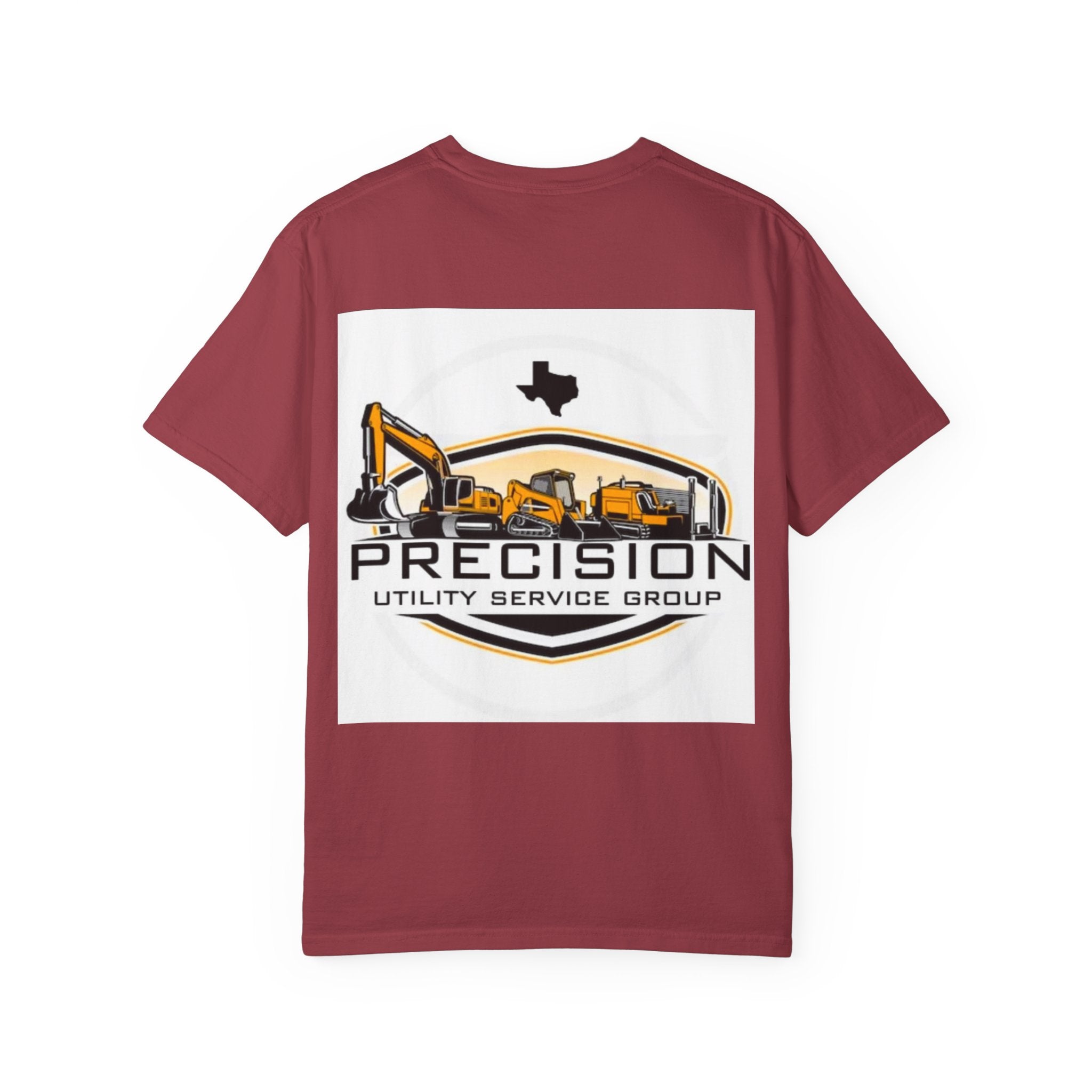 Precision Utility Service T-Shirt — Construction Excavator Logo Tee