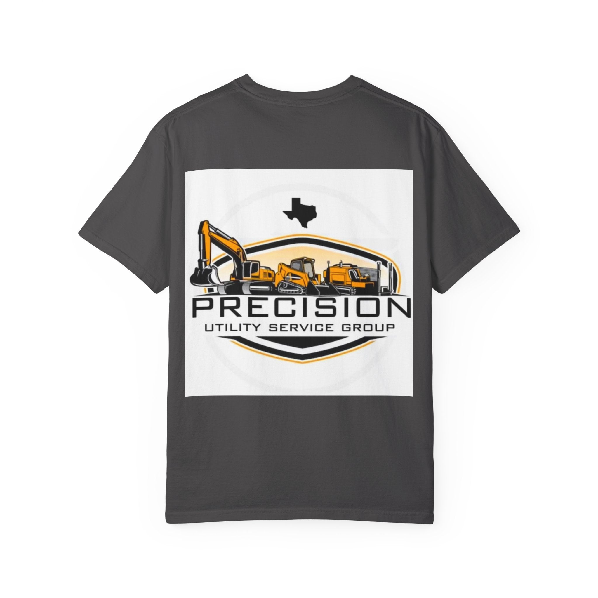 Precision Utility Service T-Shirt — Construction Excavator Logo Tee