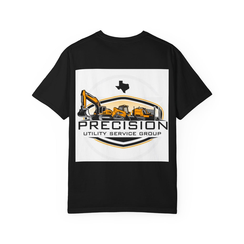 Precision Utility Service T-Shirt — Construction Excavator Logo Tee