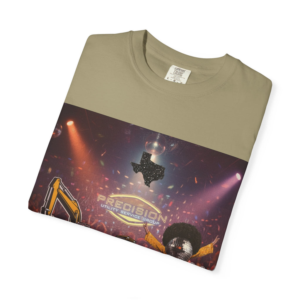 Precision Utility Service T-Shirt — Construction Excavator Logo Tee