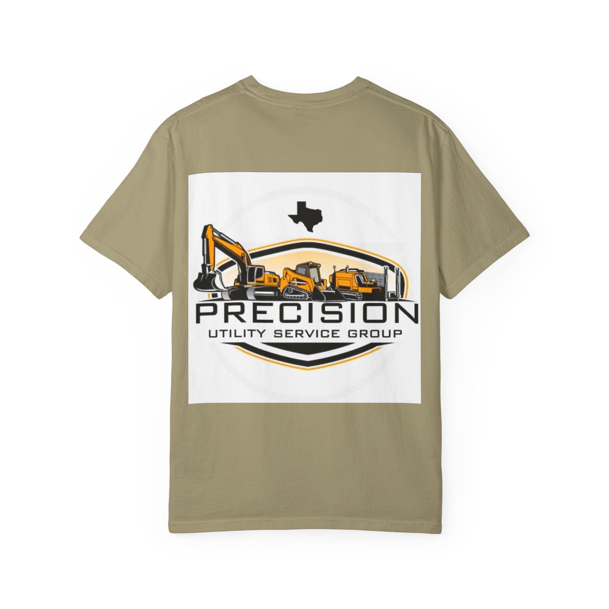 Precision Utility Service T-Shirt — Construction Excavator Logo Tee