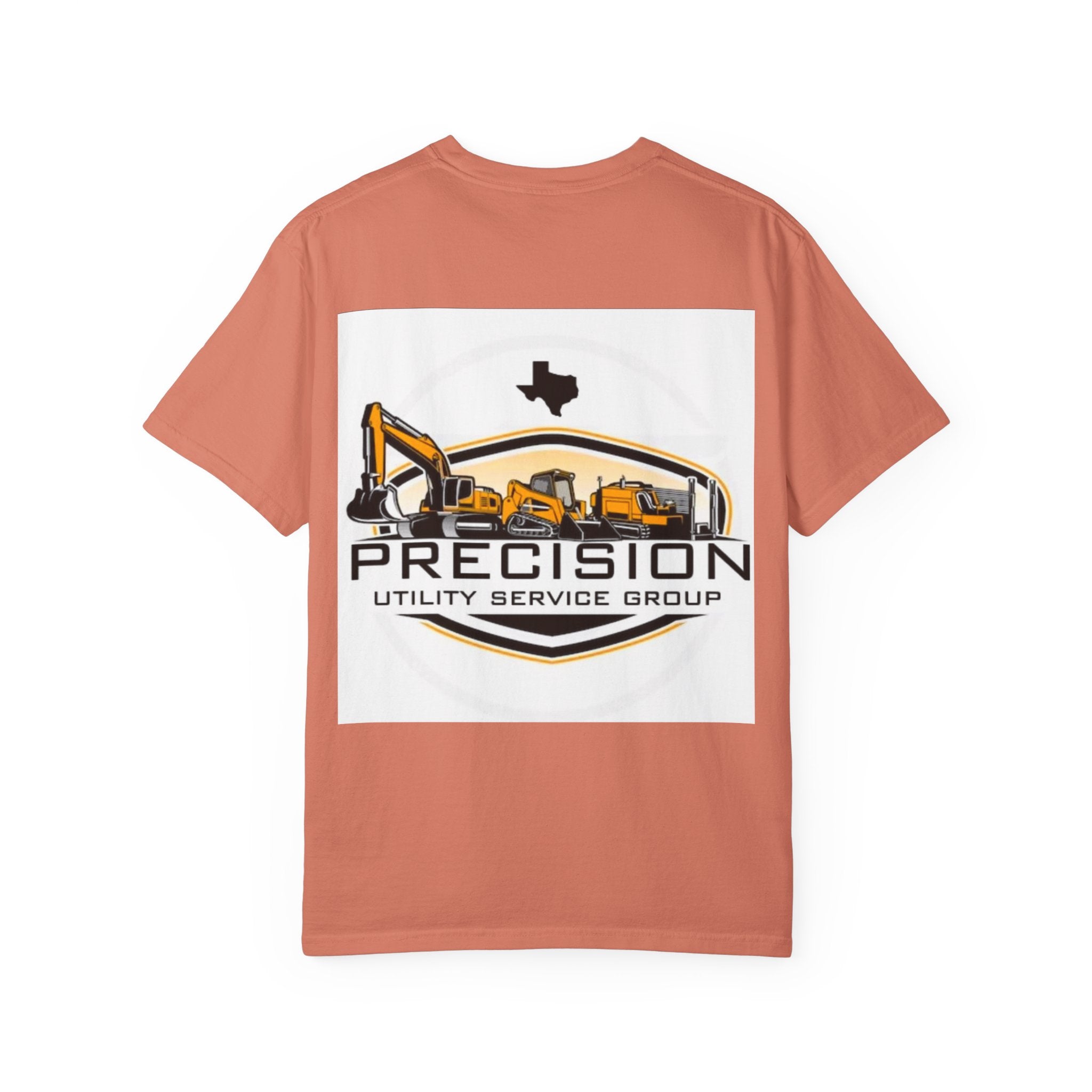 Precision Utility Service T-Shirt — Construction Excavator Logo Tee