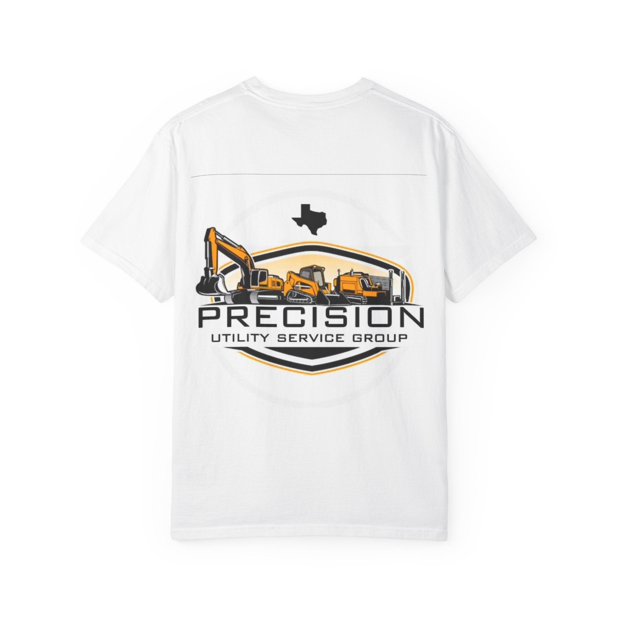 Precision Utility Service T-Shirt — Construction Excavator Logo Tee