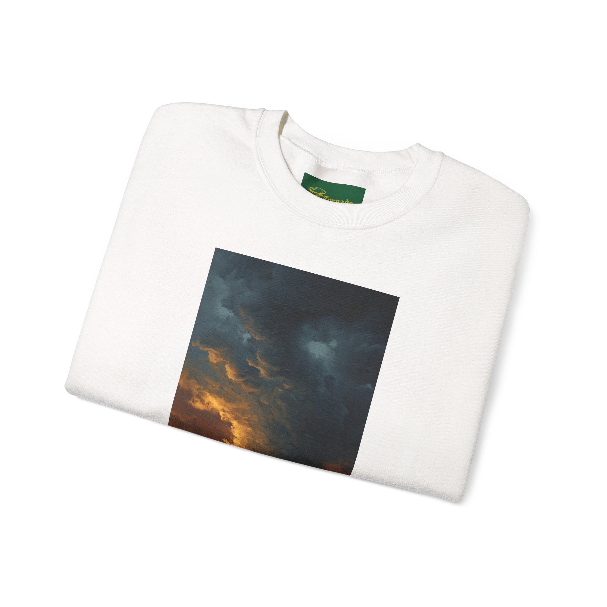 Crewneck Sweatshirt — Stormy Sunset Landscape Print