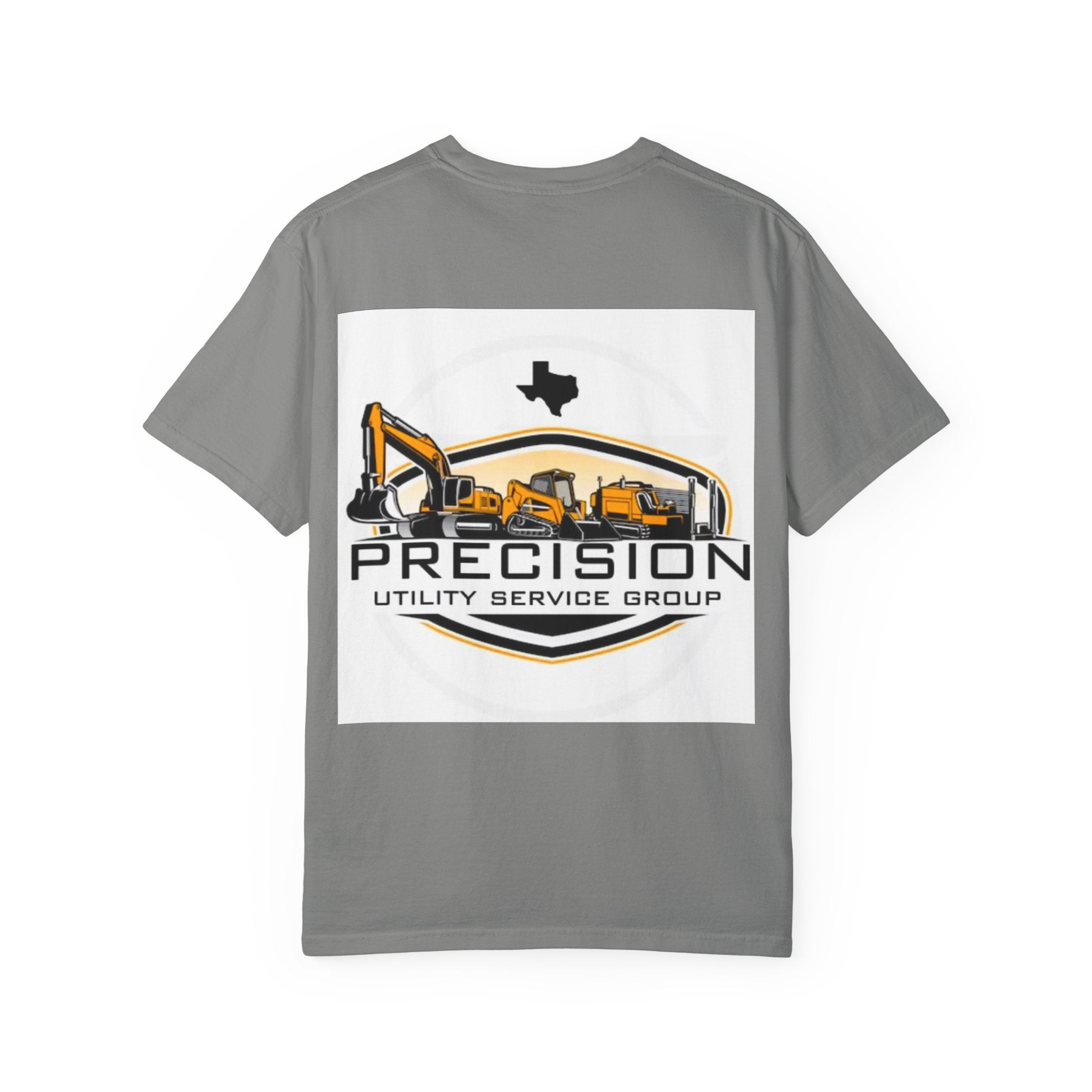 Precision Utility Service T-Shirt — Construction Excavator Logo Tee